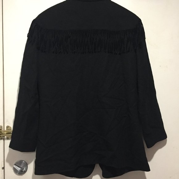 VINTAGE ADOLFO FRINGE TASSEL JACKETS SIZE 16 - Picture 5 of 7